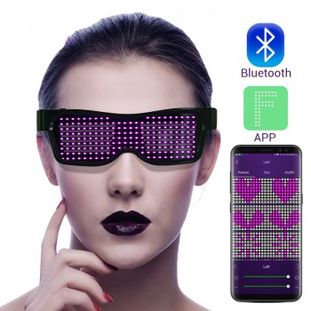 OCCHIALI LED BLUETOOTH APP...