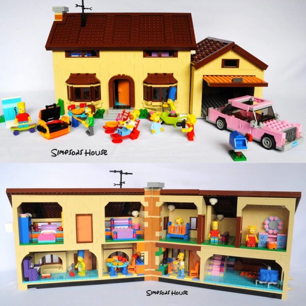 Lego simpsons market sales