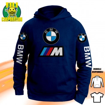 MOTO M SPORT BMW MOTORRAD MOTO RIDER T-SHIRT HOODIE FELPA CAPPUCCIO UOMO  DONNA