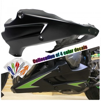 KAWASAKI Z900 2017-2019 PUNTALE AERODINAMICO SOTTO MOTORE CARENA PUIG NERO SPOILER CARBON LOOK