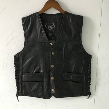 GILET ECO PELLE BIKER MOTO...